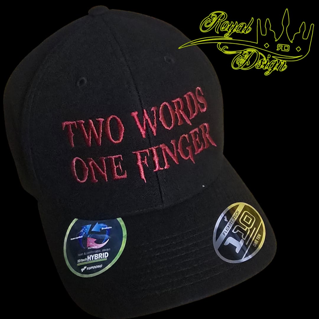 Cap "TWO WORDS ONE FINGER"