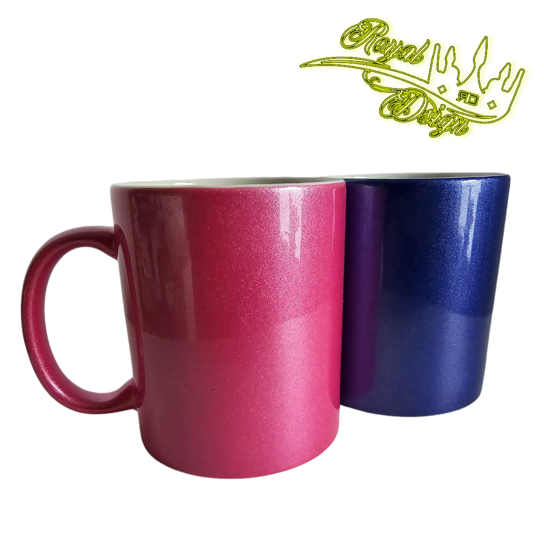 Glitzer Keramiktasse