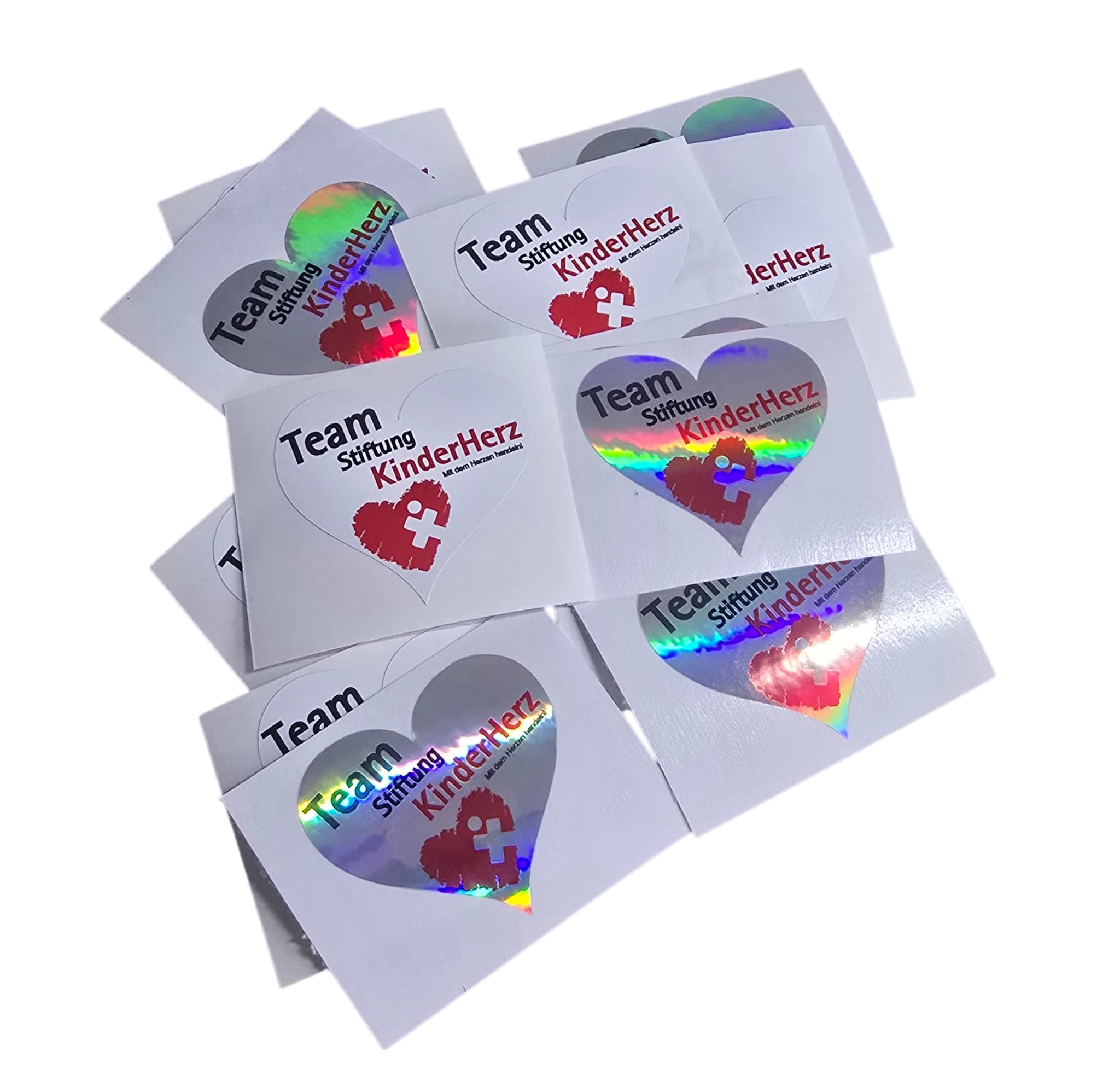 Herzaufkleber – Team Stiftung Kinderherz